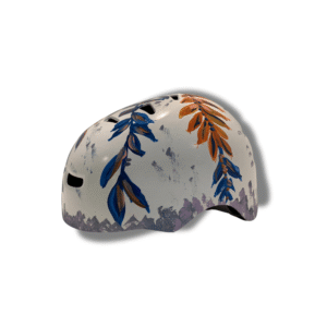 Casco Floreado Blanco